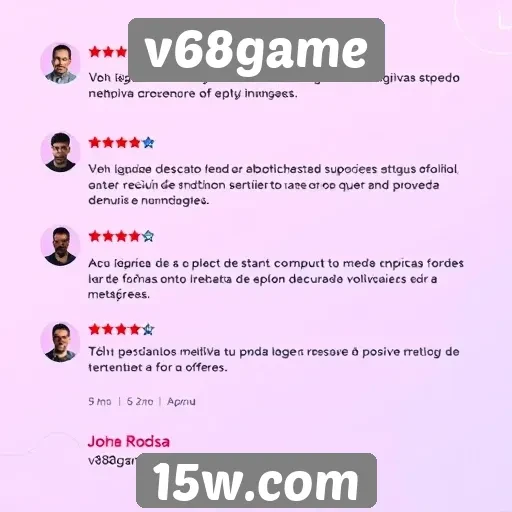 Feedback dos usuários do V68game é positivo e construtivo